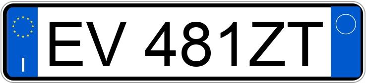 Numer rejestracyjny EV481ZT posiada FIAT 500