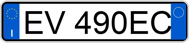 Numer rejestracyjny EV490EC posiada VOLKSWAGEN up!
