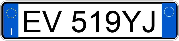 Numer rejestracyjny EV519YJ posiada OPEL Insignia