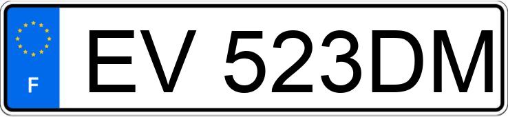 Numer rejestracyjny EV523DM posiada CITROEN C3 III