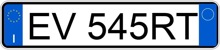Numer rejestracyjny EV545RT posiada AUDI Q3