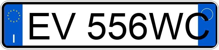 Numer rejestracyjny EV556WC posiada FIAT 500L
