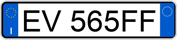 Numer rejestracyjny EV565FF posiada FIAT Panda 3a serie