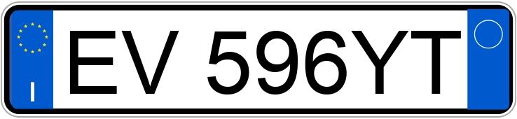 Numer rejestracyjny EV596YT posiada FIAT QUBO