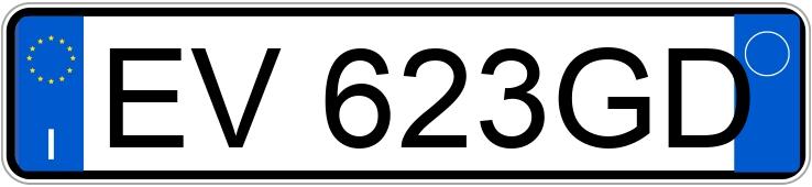 Numer rejestracyjny EV623GD posiada AUDI A1-S1