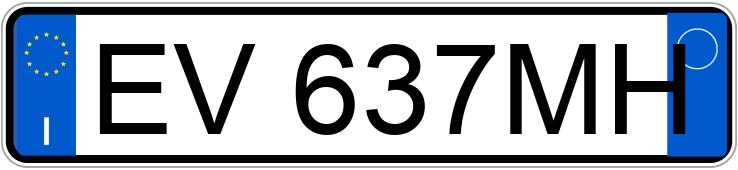 Numer rejestracyjny EV637MH posiada OPEL Agila 2a serie