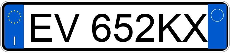 Numer rejestracyjny EV652KX posiada MERCEDES Classe A