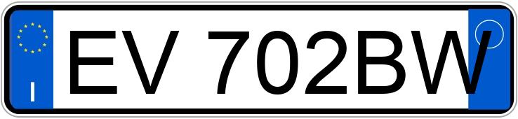 Numer rejestracyjny EV702BW posiada BMW i3