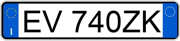 Numer rejestracyjny EV740ZK posiada FIAT Punto 4a serie Numer rejestracyjny EV740ZK posiada FIAT Punto 4a serie