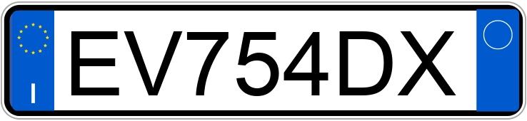 Numer rejestracyjny EV754DX posiada RENAULT Trafic 3a serie