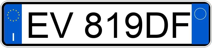 Numer rejestracyjny EV819DF posiada NISSAN Qashqai 2a serie