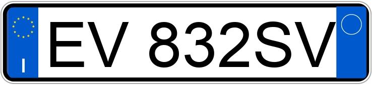 Numer rejestracyjny EV832SV posiada BMW Serie 1