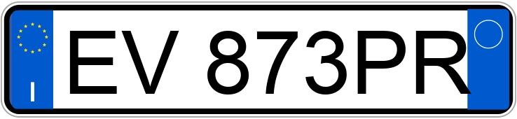 Numer rejestracyjny EV873PR posiada FIAT 500L