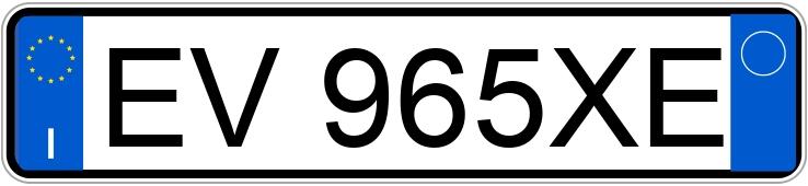 Numer rejestracyjny EV965XE posiada PEUGEOT 308 2a serie