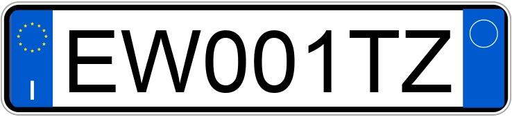 Numer rejestracyjny EW001TZ posiada FIAT Punto 4a serie