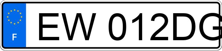 Numer rejestracyjny EW012DG posiada MERCEDES CLASSE A