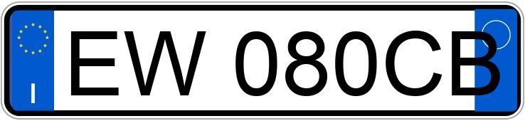 Numer rejestracyjny EW080CB posiada OPEL Astra 4a serie