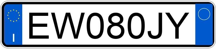 Numer rejestracyjny EW080JY posiada MITSUBISHI ASX 1a serie
