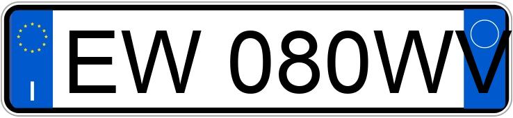 Le numéro d’enregistrement EW080WV a FIAT FREEMONT