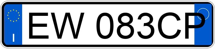 Numer rejestracyjny EW083CP posiada IVECO 135-17