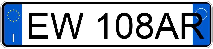 Numer rejestracyjny EW108AR posiada KIA Rio 3a serie