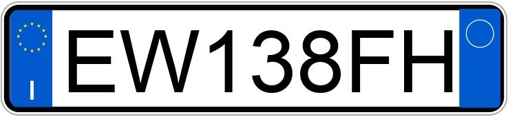 Numer rejestracyjny EW138FH posiada FIAT 500L