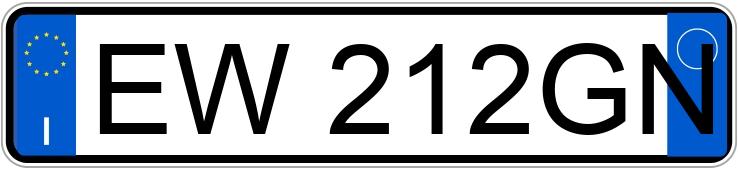 Numer rejestracyjny EW212GN posiada ALFA ROMEO MiTo