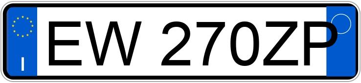 Numer rejestracyjny EW270ZP posiada LANCIA Ypsilon 3a serie Ypsilon 1.2 69 CV 5P GPL Ecochic Gold (51 kw)