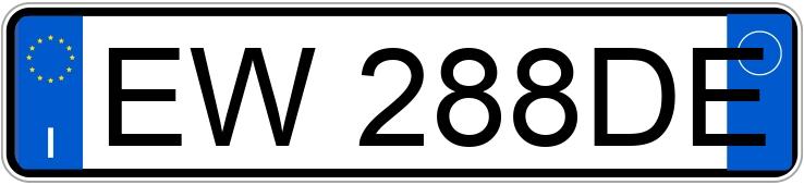 Numer rejestracyjny EW288DE posiada FIAT 500 Numer rejestracyjny EW288DE posiada FIAT 500