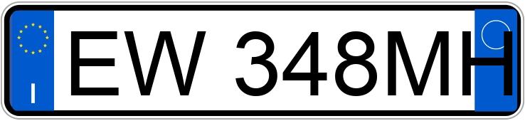 Numer rejestracyjny EW348MH posiada VOLVO V40