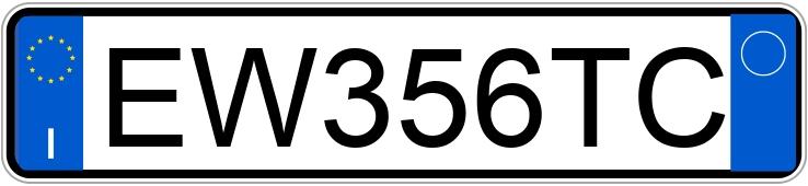 Numer rejestracyjny EW356TC posiada BMW Serie 3