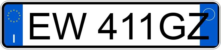 Numer rejestracyjny EW411GZ posiada TOYOTA Yaris 3a serie Numer rejestracyjny EW411GZ posiada TOYOTA Yaris 3a serie