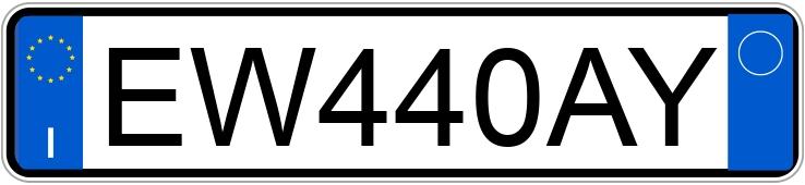 Numer rejestracyjny EW440AY posiada LANCIA Ypsilon 3a serie