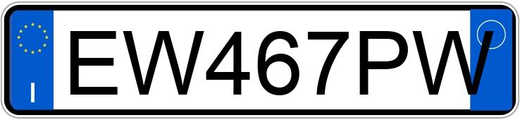 Numer rejestracyjny EW467PW posiada MINI Mini Countrym.