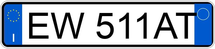 Numer rejestracyjny EW511AT posiada SUZUKI Swift