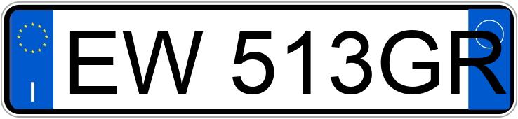 Numer rejestracyjny EW513GR posiada MERCEDES CLA