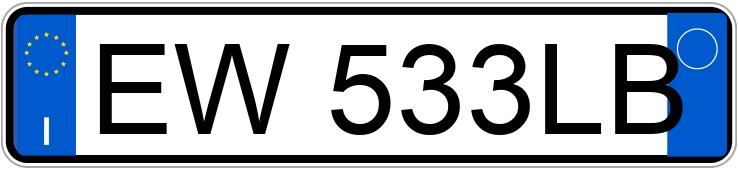 Numer rejestracyjny EW533LB posiada VOLKSWAGEN Golf 7a serie