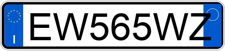 Numer rejestracyjny EW565WZ posiada FIAT 500L