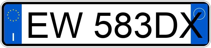 Numer rejestracyjny EW583DX posiada SMART fortwo 2a serie