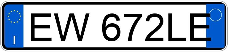 Numer rejestracyjny EW672LE posiada MERCEDES Classe B
