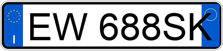 Numer rejestracyjny EW688SK posiada AUDI A3 3a serie Numer rejestracyjny EW688SK posiada AUDI A3 3a serie