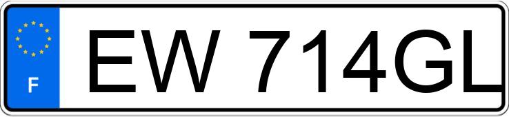 Numer rejestracyjny EW714GL posiada FORD KA+