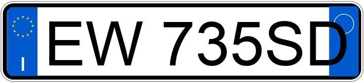 Numer rejestracyjny EW735SD posiada FORD EcoSport