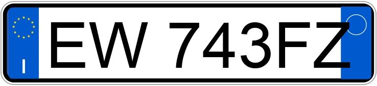 Numer rejestracyjny EW743FZ posiada FIAT 500 Numer rejestracyjny EW743FZ posiada FIAT 500