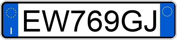 Numer rejestracyjny EW769GJ posiada VOLKSWAGEN Touran 2a serie