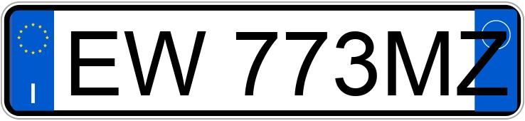 Numer rejestracyjny EW773MZ posiada ALFA ROMEO Giulietta