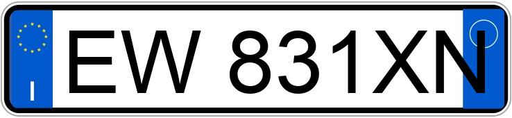 Numer rejestracyjny EW831XN posiada NISSAN Micra 4a serie