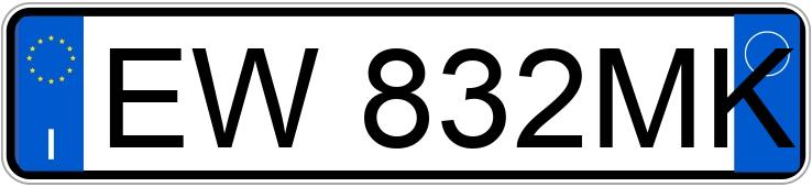 Numer rejestracyjny EW832MK posiada HYUNDAI ix20