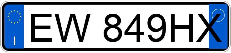 Numer rejestracyjny EW849HX posiada OPEL Astra 4a serie
