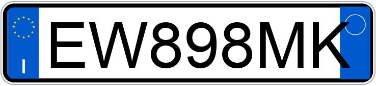 Numer rejestracyjny EW898MK posiada LANCIA Ypsilon 3a serie